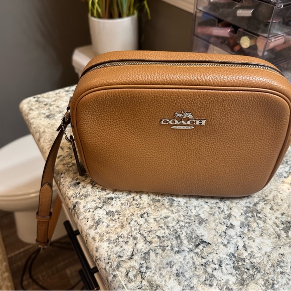 Coach Tan Leather Crossbody Bag - Picture 1 of 1